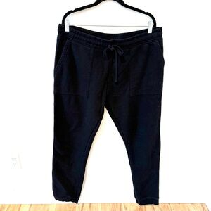 Pact Organic Cotton Men's Black Drawstring Jogger Pants XL Casual Loungewear